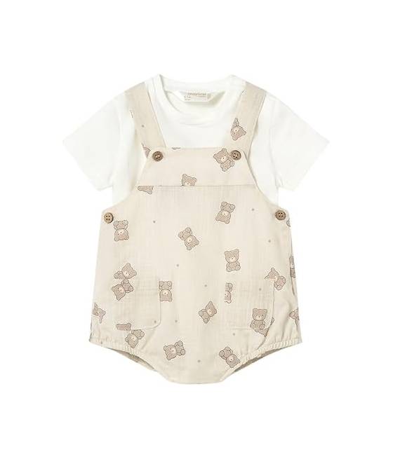 Peto y Camiseta Osito 1621 Topo T.1-2 Mayoral