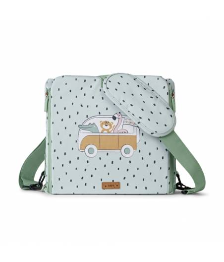 Trona Portatil o Trona de Viaje Verde Little Explores Saro