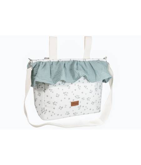Bolso Panera Flores Verde 606 D'Peques