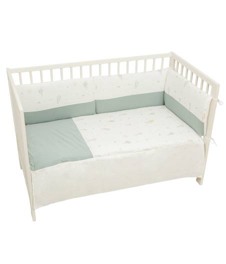 Colcha y Chichonera Cuna Blue Sky Bimbi