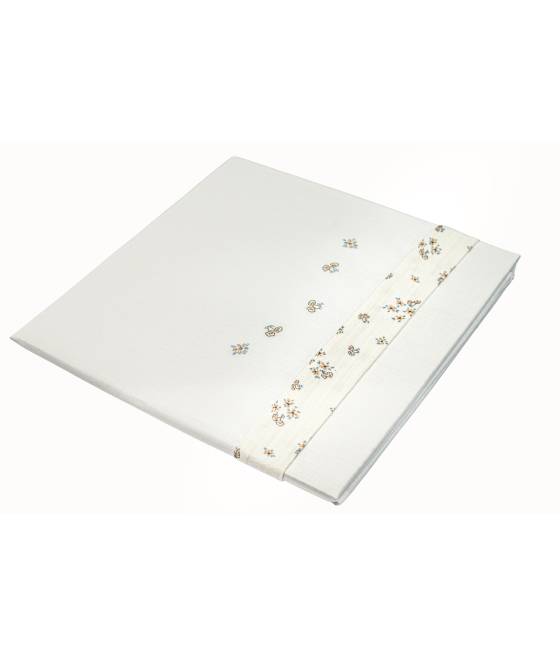 Sábanas Cuna Punto Algodón Flor Beige 606 D'Peques
