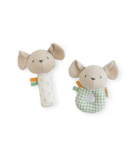 Set de 2 Sonajeros Mousie Saro