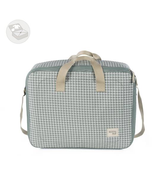 Maleta Multifuncional I Love Vichy Verde Walking Mum