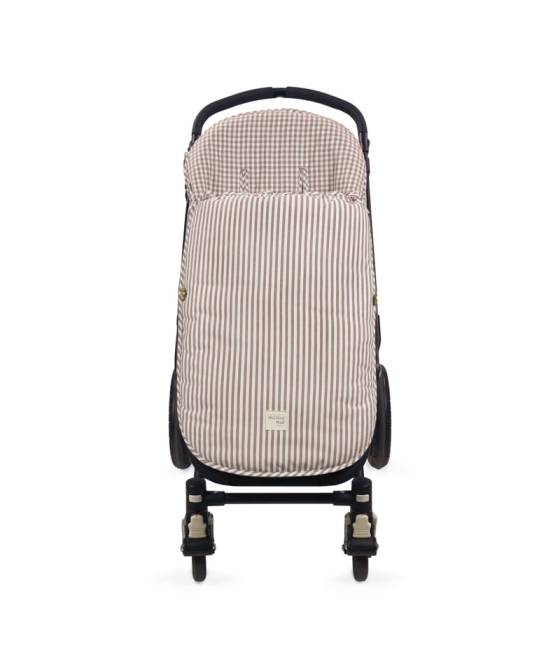 Saco Silla Desenfundable Praline Vichy/Raya Moka Walking Mum