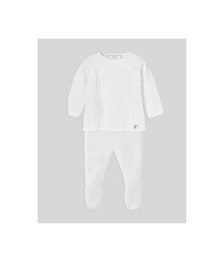 Conjunto Esencial Jubon Y Polaina 1M Blanco Paz Rodriguez
