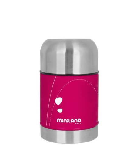 Termo De Solidos Food Soft Thermo Acero Inox. 600 ml Rosa Miniland