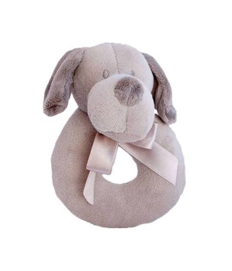 Muñeco Sonajero Perrito Marron Gamberritos
