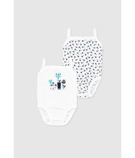 Pack 2 Bodys Flores Boboli Bebe