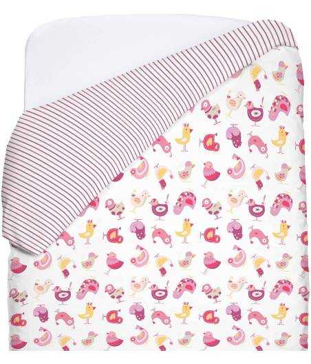Conjunto Edredón Y Protector Sin Relleno Hansel Rosa Petit Lazzari