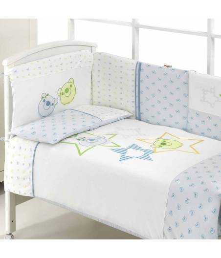 Conjunto Edredón Y Almohada Cuna Sweet Dreams Azul Mora
