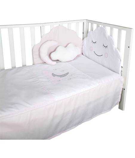 Conjunto Edredon, Protector y Cojines Mofletes Rosa Andu Modin