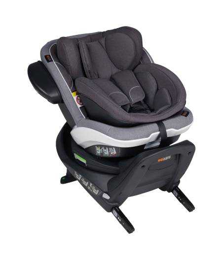 Silla De Coche Besafe Izi Twist-B I-Size 40-105 cm. Melange Metallic Gris Plus Test