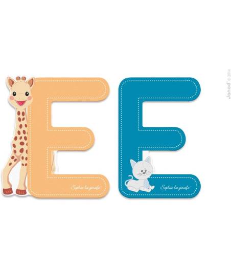 Abecedario Sophie La Jirafa Letra E Letra De Madera