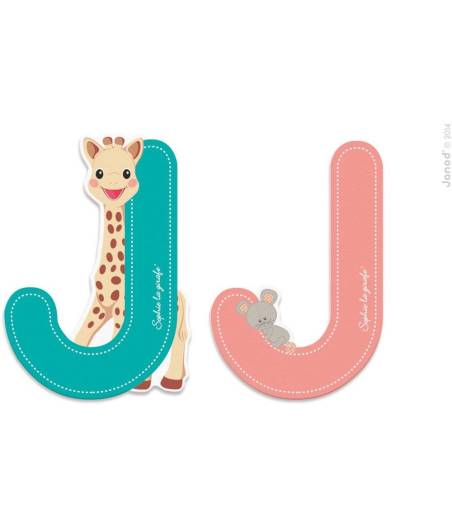 Abecedario Sophie La Jirafa Letra J Letra De Madera