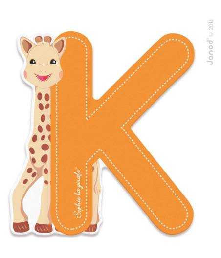 Abecedario Sophie La Jirafa Letra K Letra De Madera