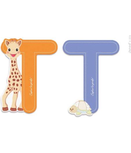 Abecedario Sophie La Jirafa Letra T Letra De Madera