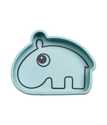 Bol / Plato De Silicona Con Ventosa Ozzo Verde Done By Deer