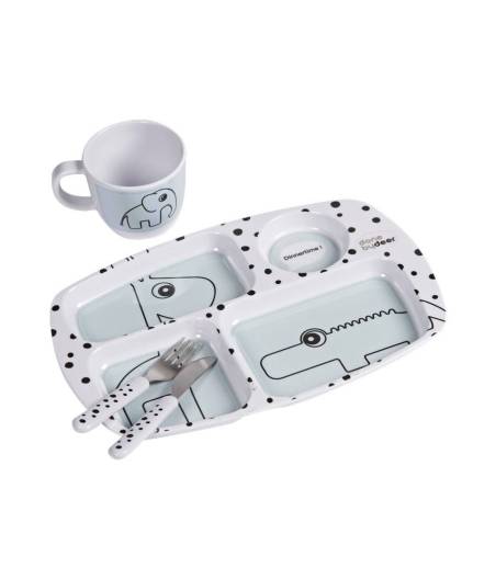 Vajilla Tasty Toddler Happy Dots Verde Done By Deer 12m+ Ref. 1592972