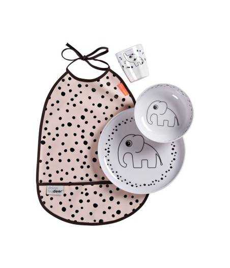 Vajilla Dinner Set Happy Dots Rosa Done By Deer Ref. 15929091